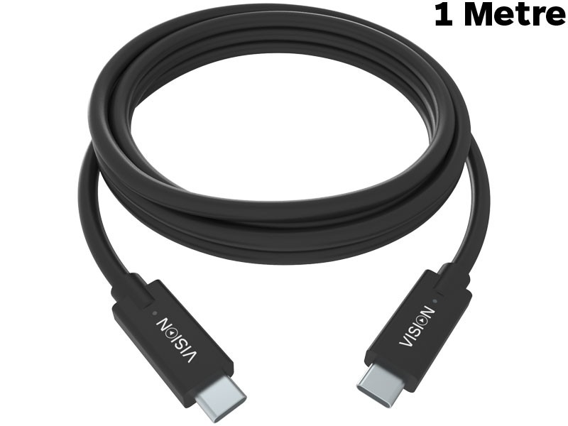 VISION 1 Metre Professional USB-C Cable - TC-1MUSBC/BL