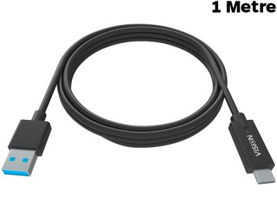 VISION 1 Metre Professional USB-C to USB 3.0A Cable - TC-1MUSBCA/BL