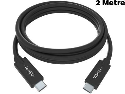 VISION 2 Metre Professional USB-C Cable - TC-2MUSBC/BL