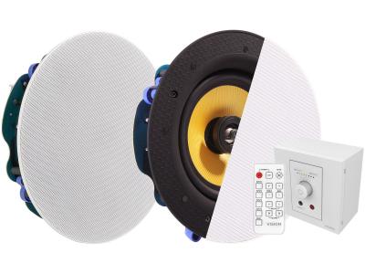 Vision Techconnect TC3-AMP Digital Stereo Amplifier and CS-1900 30w 2-Way Ceiling Loudspeakers Bundle