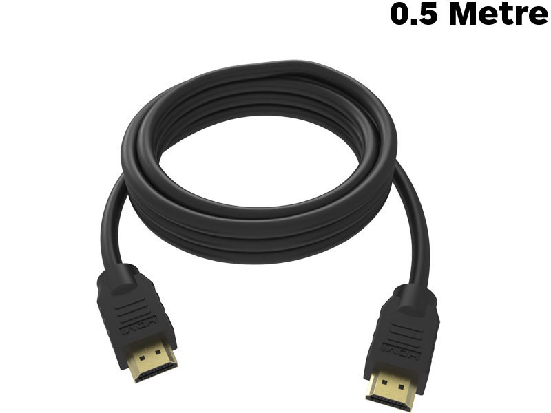 VISION 0.5 Metre HDMI 2.0 Cable - TC-0.5MHDMI/BL