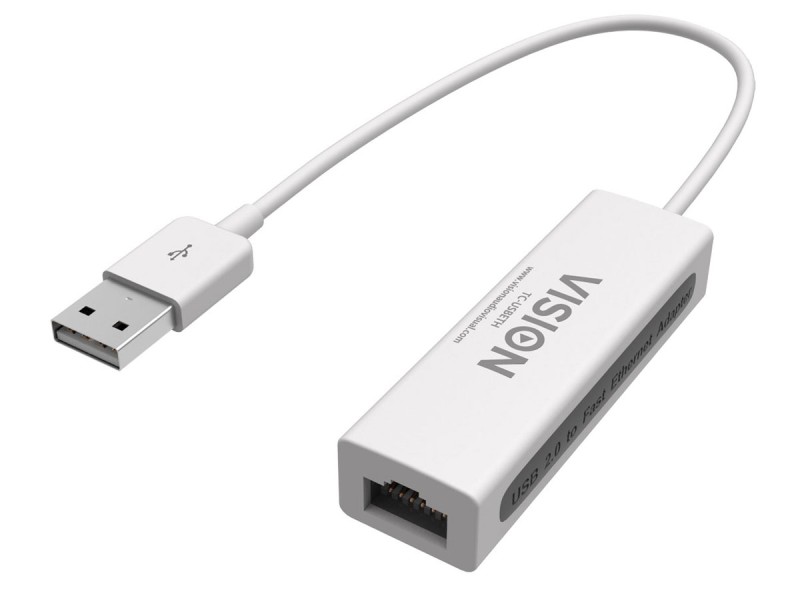 VISION USB 2.0 to Ethernet Adaptor - TC-USBETH 