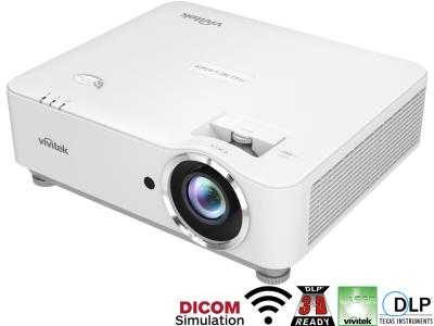 Vivitek DH3665ZN Projector - 4500 Lumens, 16:9 Full HD 1080p, 1.39-2.09:1 Throw Ratio - Laser Lamp-Free, NovoConnect Wireless
