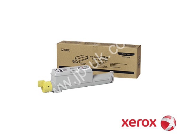 Genuine Xerox 106R01220 Hi-Cap Yellow Toner to fit Phaser 6360N Colour Laser Printer