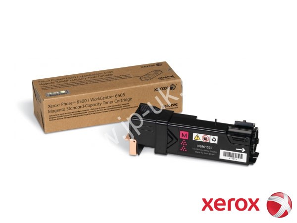 Genuine Xerox 106R01592 Magenta Toner to fit Phaser 6500DN Colour Laser Printer