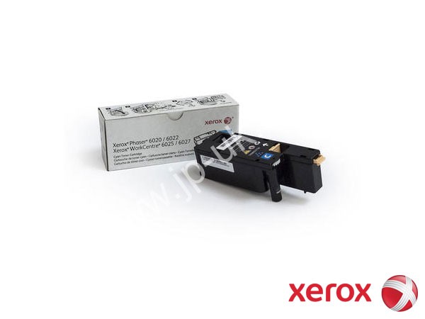 Genuine Xerox 106R02756 Cyan Toner to fit Phaser 6022 Colour Laser Printer