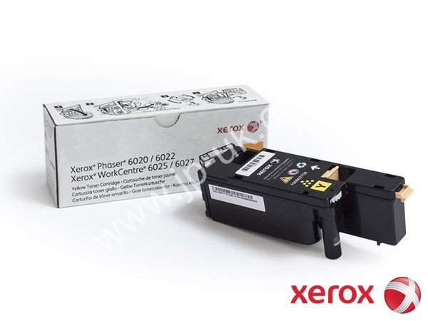 Genuine Xerox 106R02758 Yellow Ink Toner to fit WorkCentre 6025 Inkjet Printer