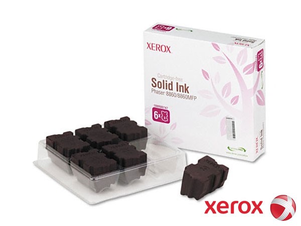 Genuine Xerox 108R00747 Magenta ColorStix 6 Pack to fit Toner Cartridges Colour Laser Printer 