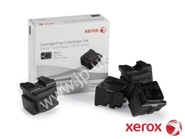 Genuine Xerox 108R00935 4 Black Ink Sticks to fit ColorQube 8570DT Colour Laser Printer 