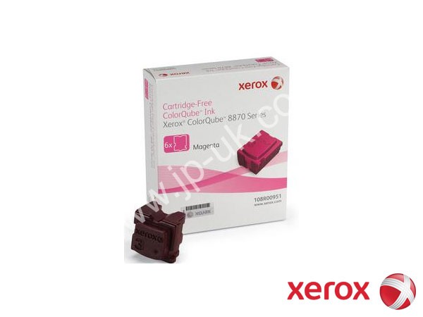 Genuine Xerox 108R00955 6 Magenta Ink Sticks to fit ColorQube 8870 Colour Laser Printer 