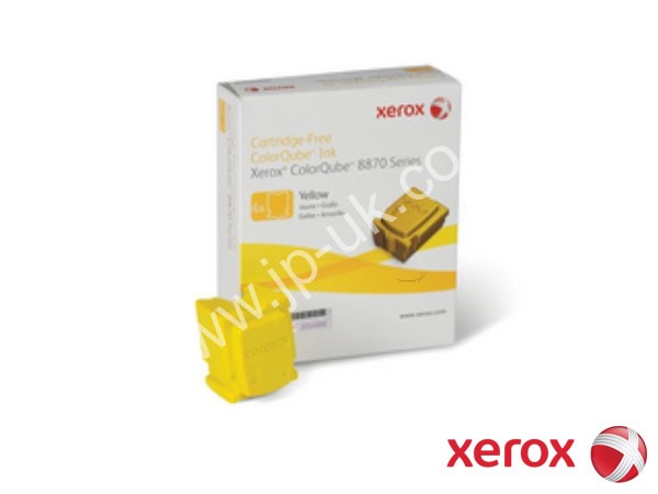 Genuine Xerox 108R00956 6 Yellow Ink Sticks to fit Solid Ink - ColorStix Colour Laser Printer 