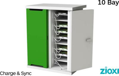 zioxi SYNCC-SP-10-C 10 Bay Smartphone Charge & Sync Cabinet - Code Lock