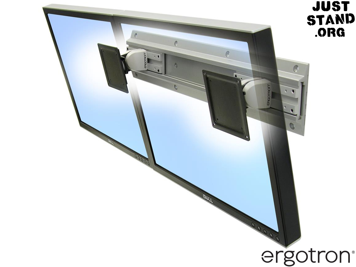 Ergotron 28-514-800 Neo-Flex Dual Monitor Wall Mount - Silver