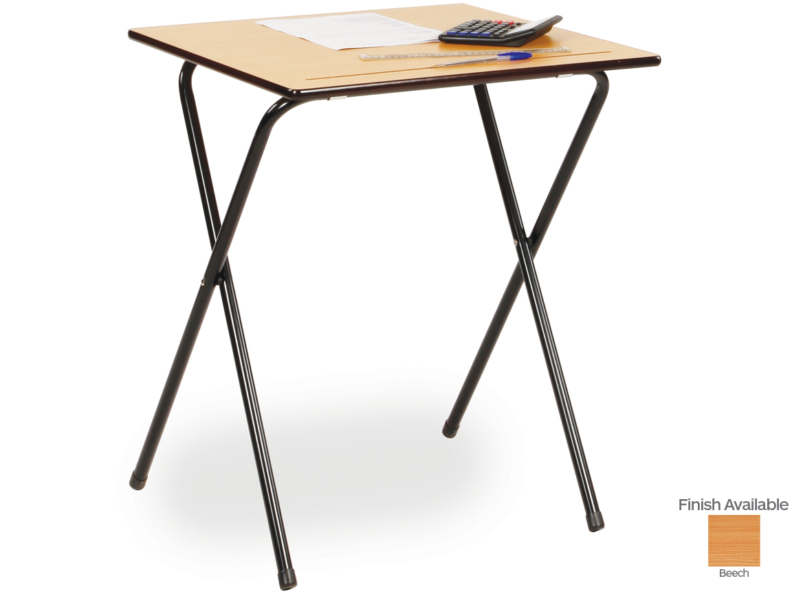 Monarch EF0001S Single Folding Exam Desk with Pen Groove