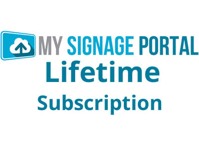 Lifetime Subscription - MySignagePortal.com Subscription