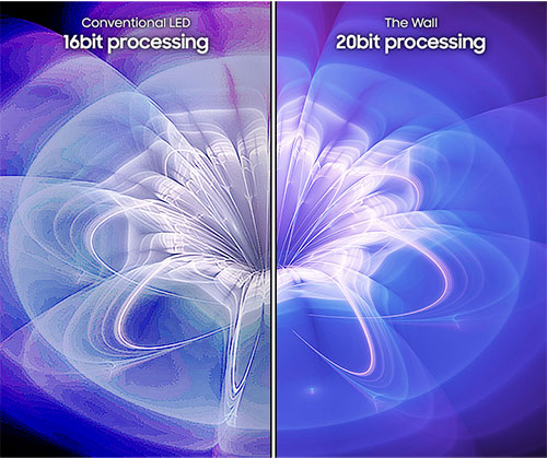 Samsung The Wall IAB 20-bit Processing