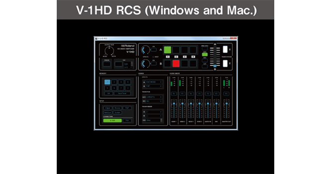 Roland V-1HD switcher for windows