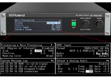 Roland ROL-VC-100UHD Feeds